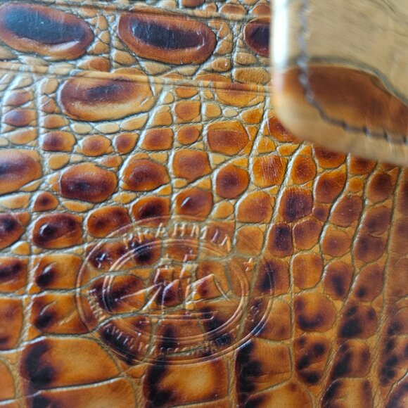 NWOT Brahmin Bi-Fold Credit Card Wallet Almond Melbourne Y2K Original - Picture 7 of 7